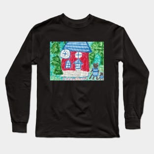 Cat family picture painting Long Sleeve T-Shirt